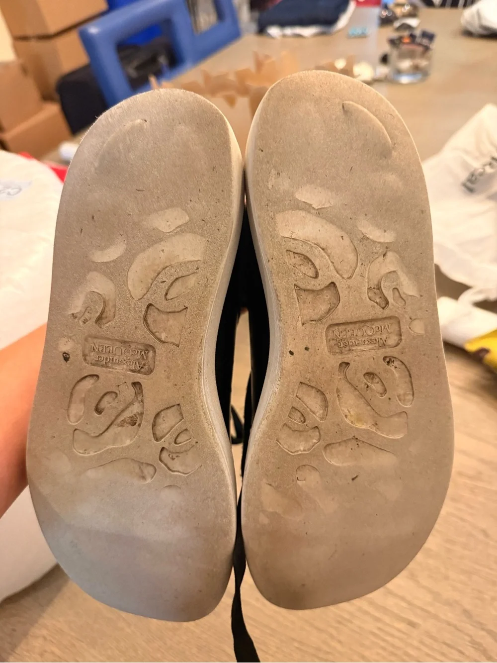 Black Alexander McQueens Size 7 - Well Loved